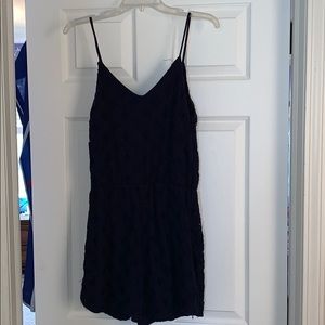 Navy Lace Romper Size L